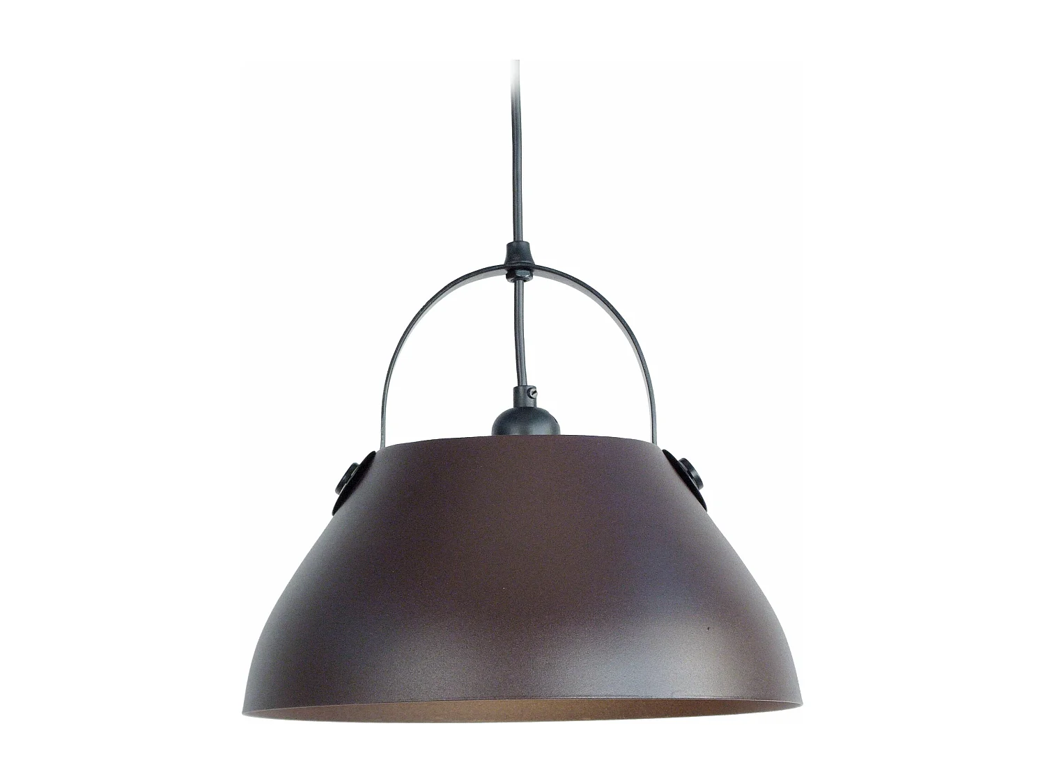 Suspension dôme métal  marron 86 cm.