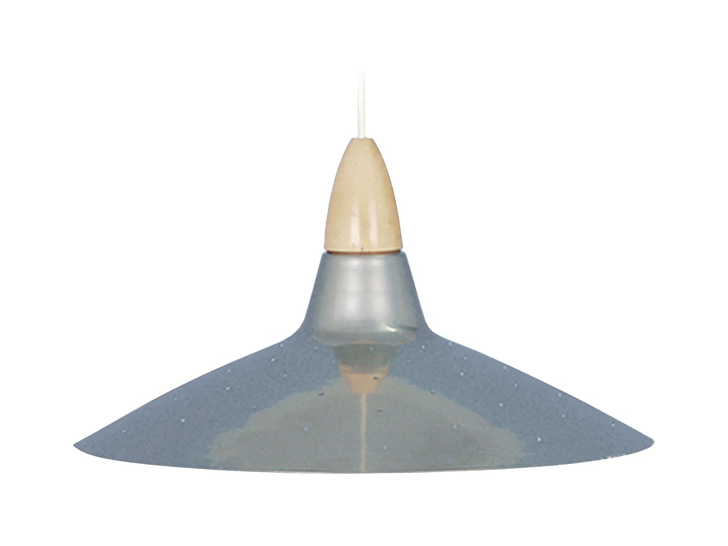 Suspensão TOSEL  DEMI LUNE metal cúpula carmim D29,5 x  H68  cm