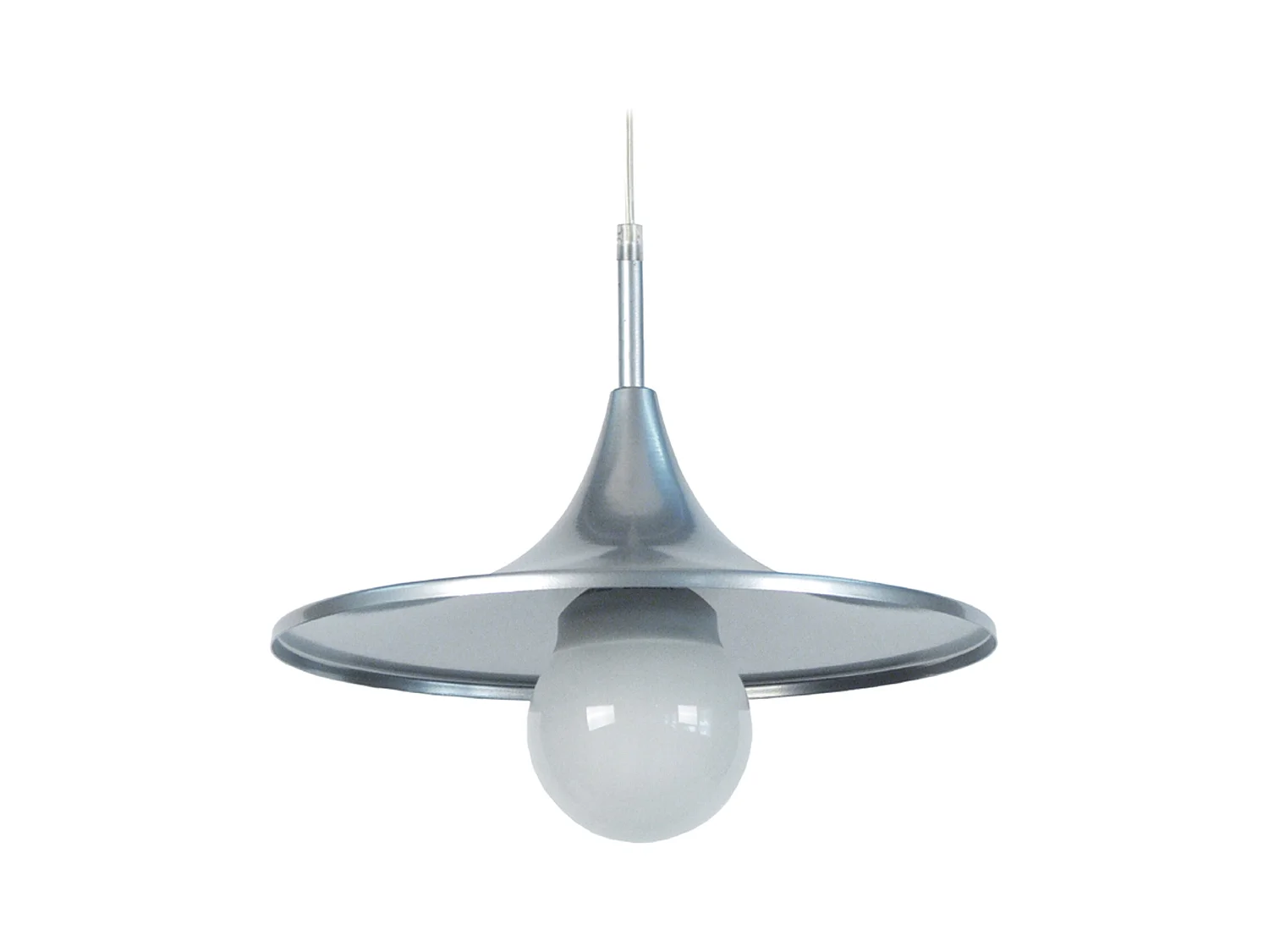 Suspensión  TOSEL ,metal,Aluminio ,A70xD 27x P 27cm