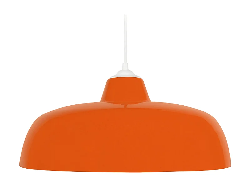 Suspension TOSEL ,métal,Orange , H 75xD32xP32cm