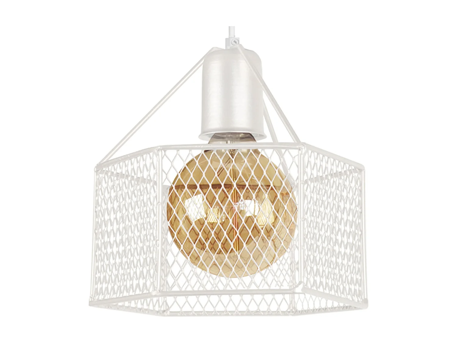 Suspension TOSEL ,métal,Blanc  ,H77xD20xP20cm