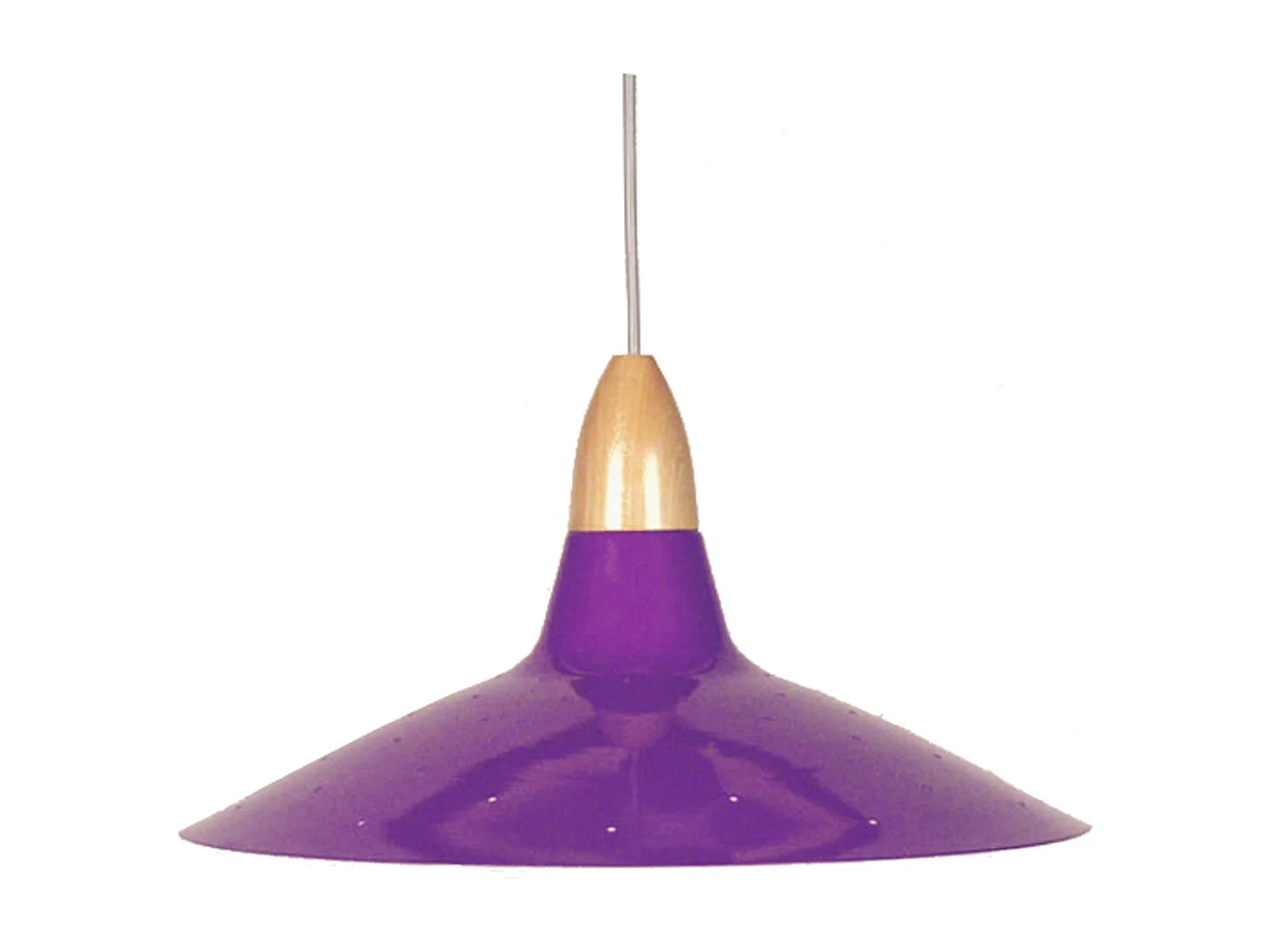 Suspension TOSEL ,métal,Violet ,H19xD38x P38cm