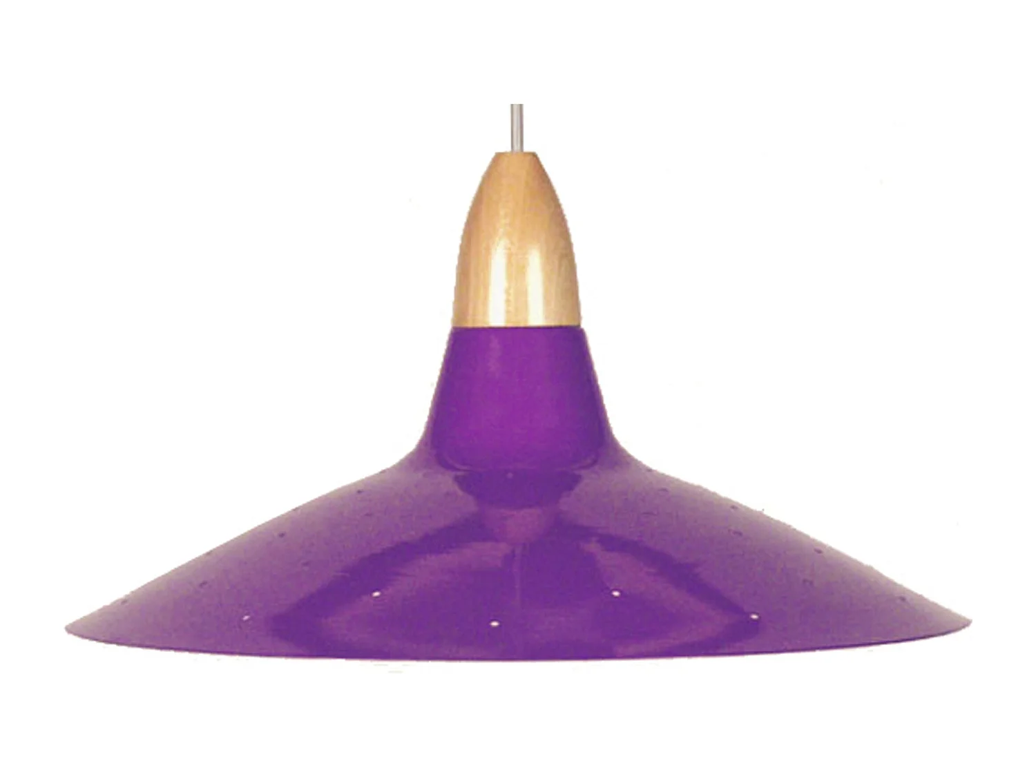 Suspension TOSEL ,métal,Violet ,H19xD38x P38cm