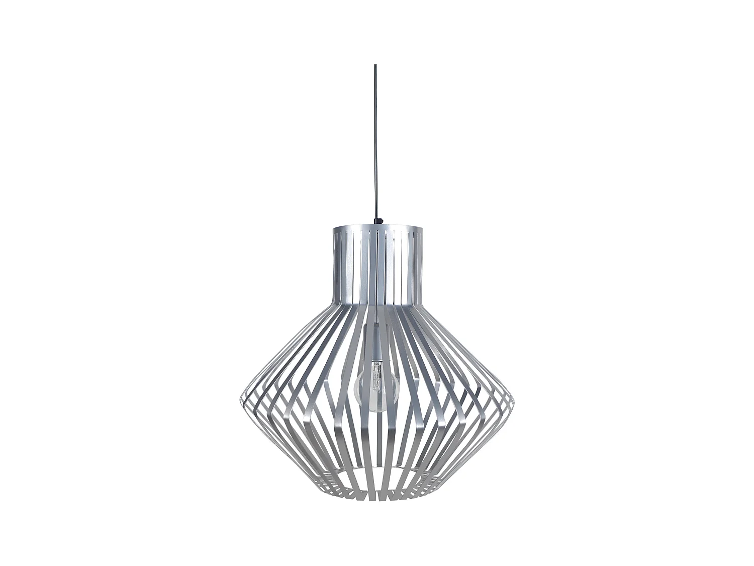 Suspensão TOSEL  LAM.ZERMATT cerâmica cônico branco D14,5 x  H70  cm
