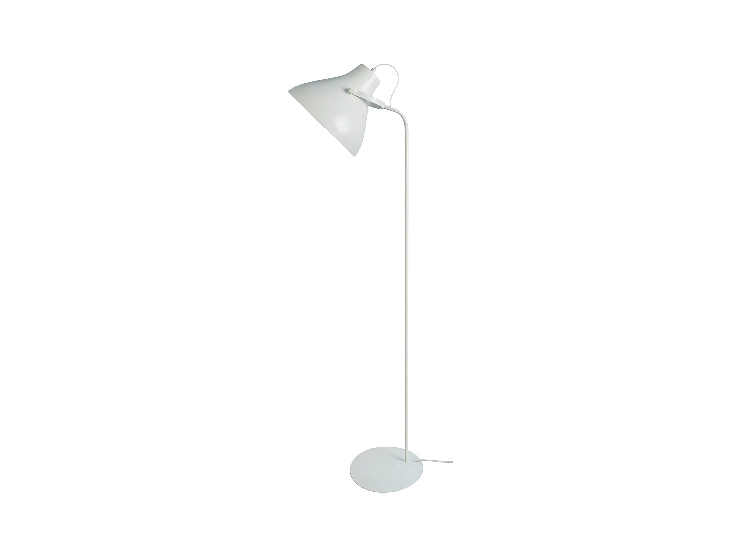 Lampadaire de Bureau TOSEL ,métal,Blanc  ,H150xD29xP40cm
