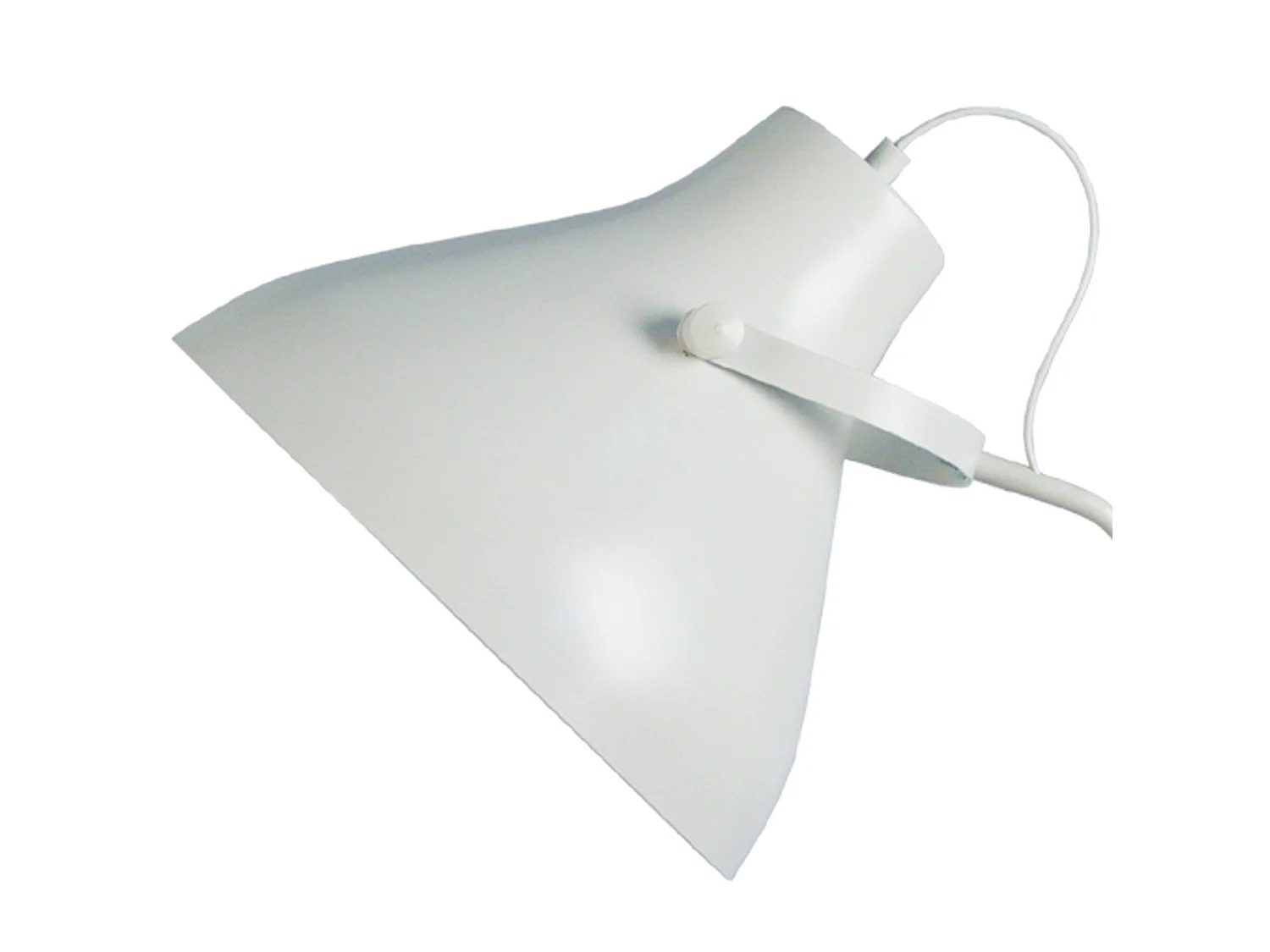 Lampada da terra metallo arco articolato TOSELIA bianco  D29,5 cm
