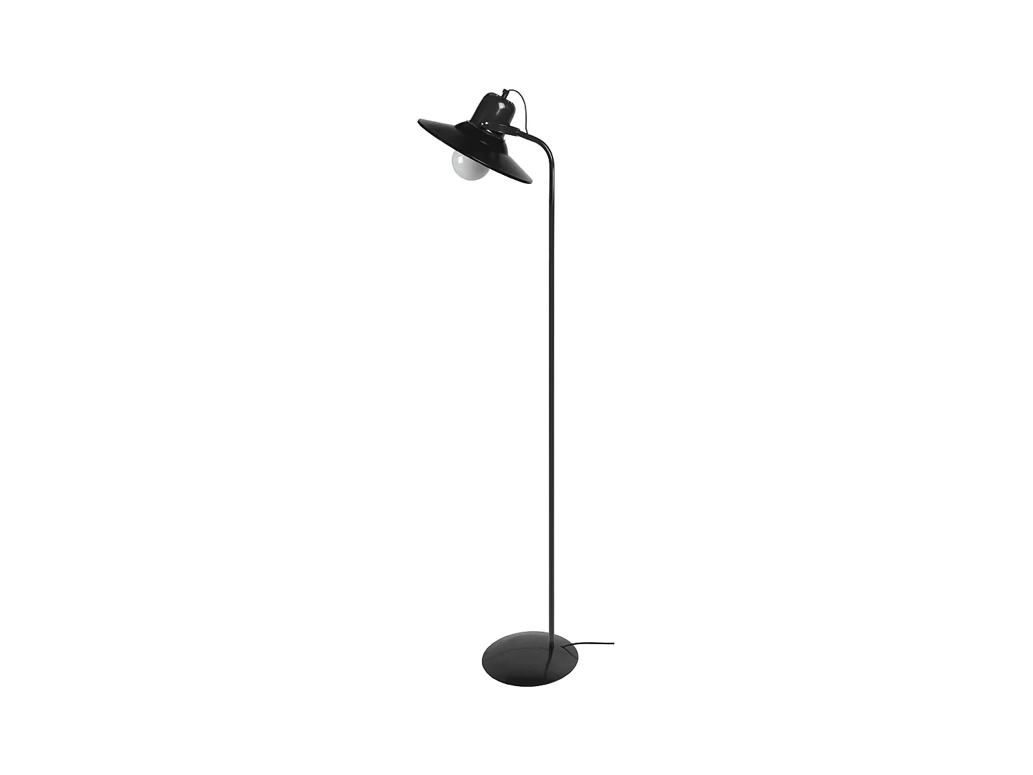 Lampadaire de Bureau TOSEL ,métal,Noir , H 150xD29xP29cm