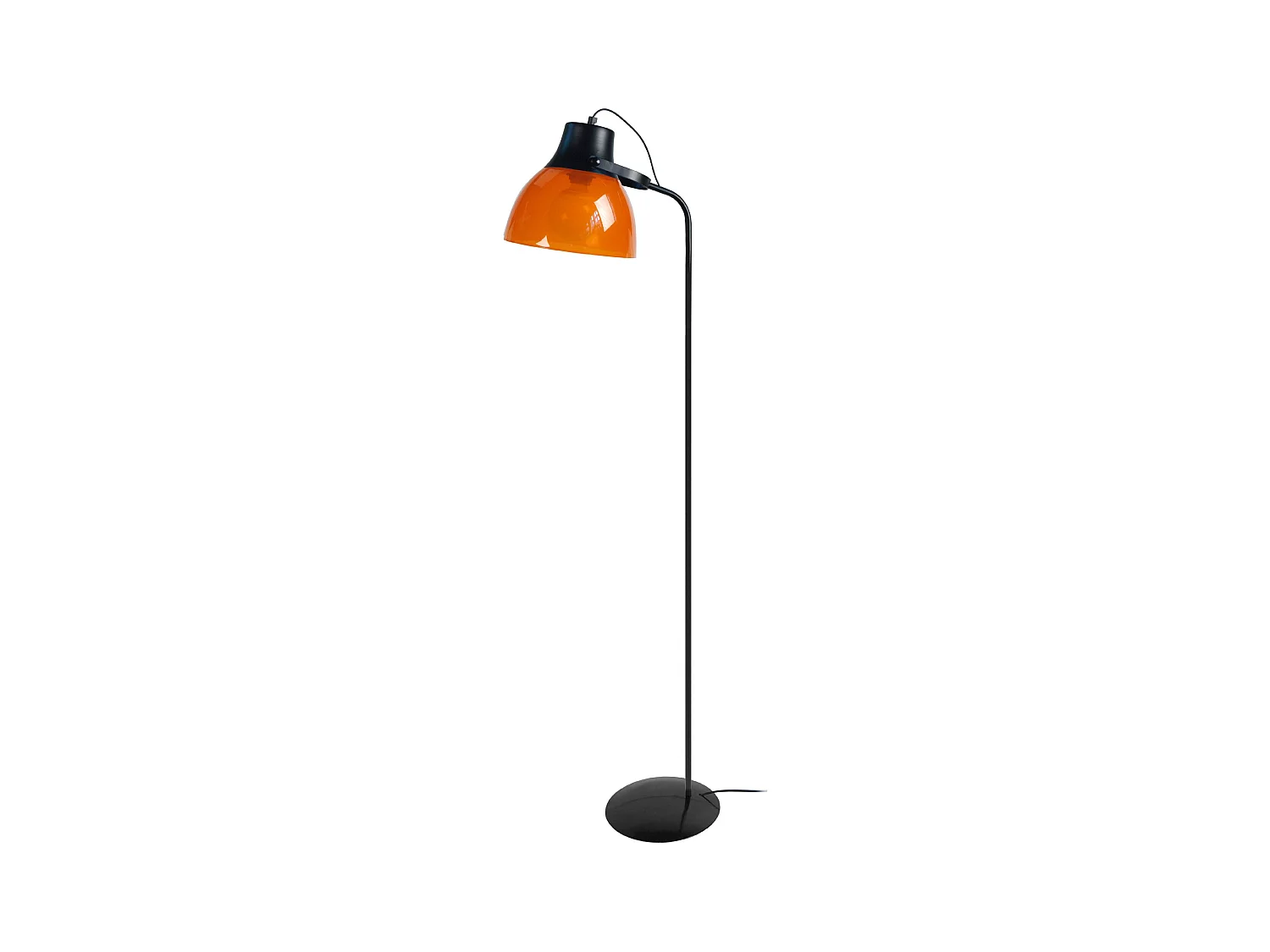 Lampadaire de Bureau TOSEL ,métal,Noir ,H150xD29xP29 cm