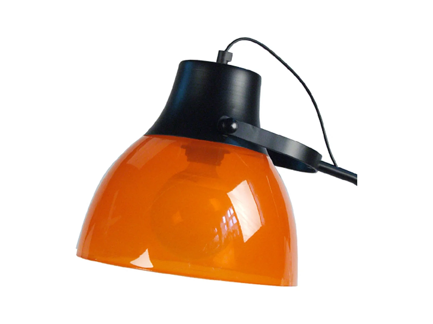 Lampadaire de Bureau TOSEL ,métal,Noir ,H150xD29xP29 cm