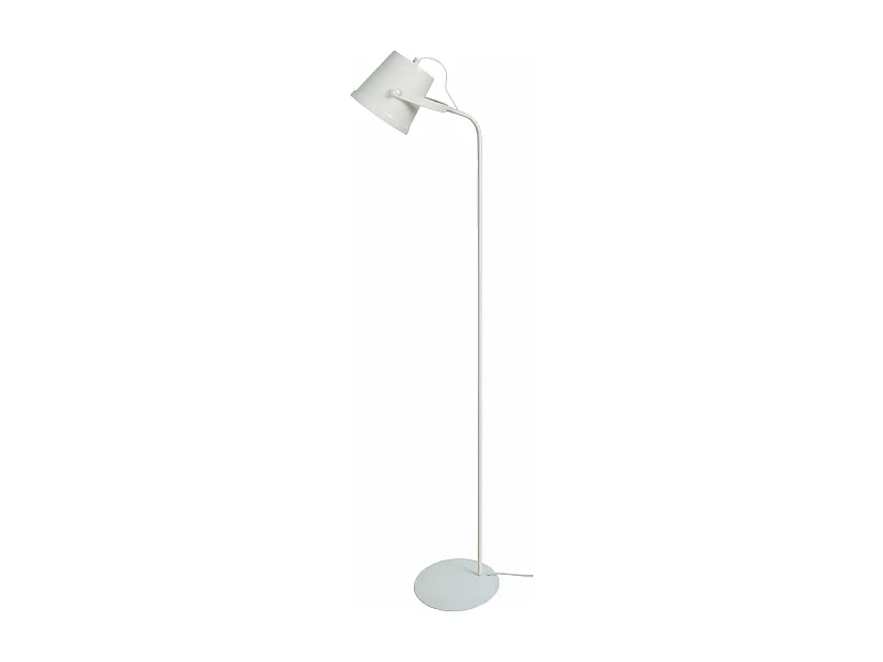 Lampadaire articulé métal  ivoire, 150 cm.