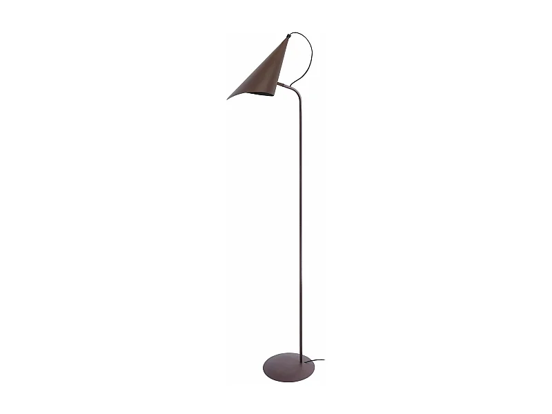 Lampadaire articulé, métal  marron 150 cm.