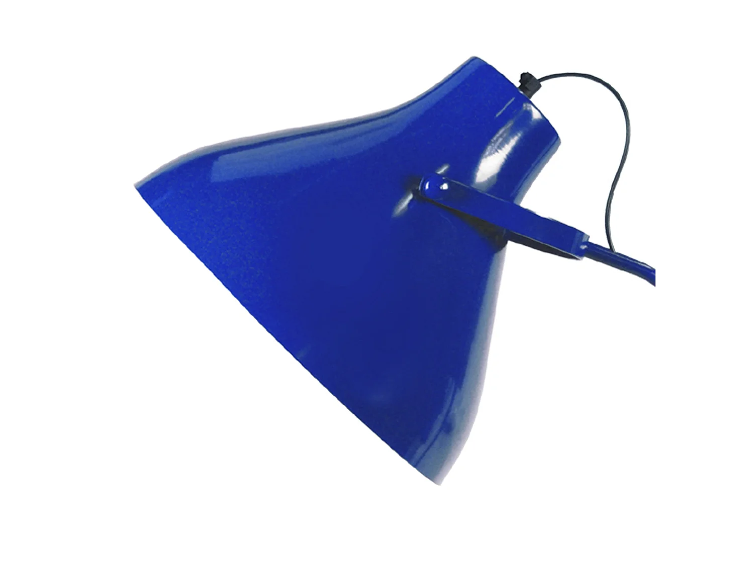 Lampada da terra metallo arco articolato TOSELIA blu D29,5 cm