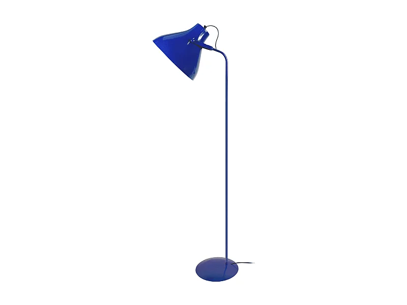 Lampadaire de Bureau TOSEL ,métal,Bleu,H150xD29xP40cm