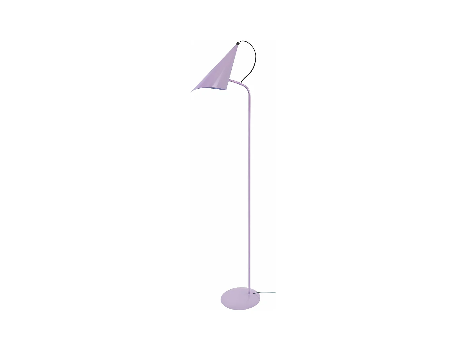 Lampadaire articulé, métal  mauve 150 cm.