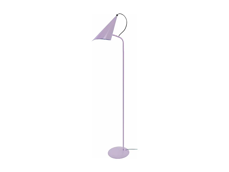 Lampadaire articulé, métal  mauve 150 cm.