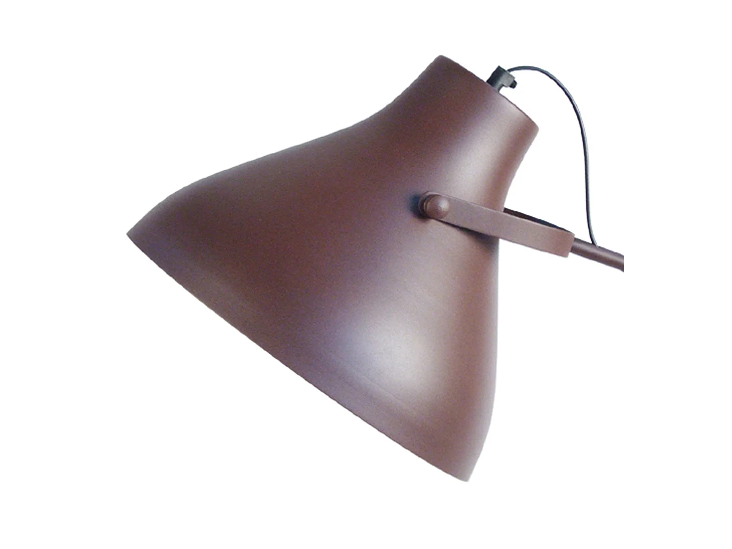 Lampada da terra metallo arco articolato TOSELIA marrone  D29,5 cm