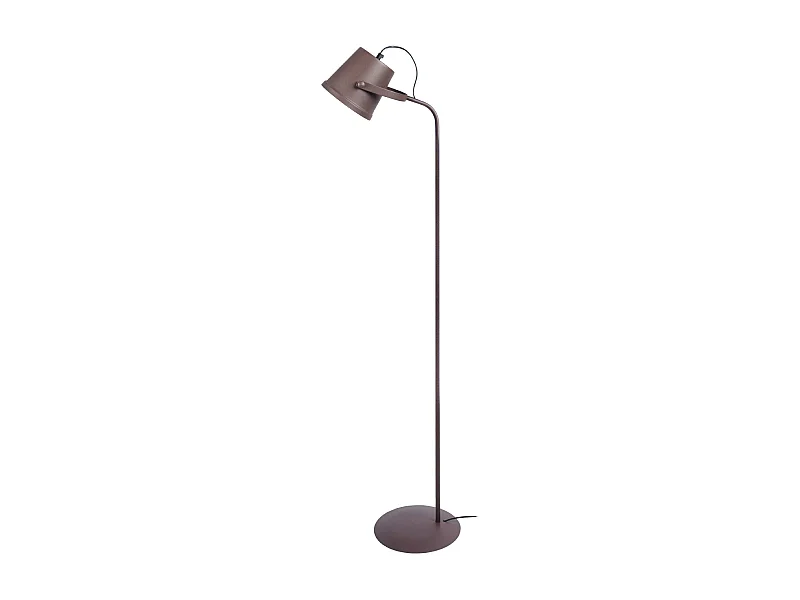 Lampadaire , articulé, métal  marron 150 cm.