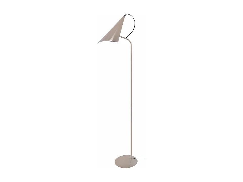 Lampadaire articulé, métal  taupe 150 cm.