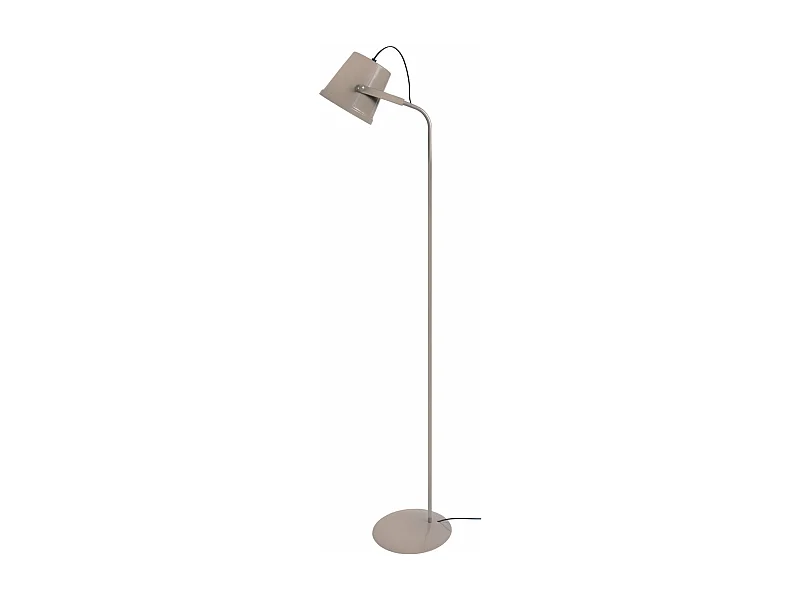 Lampadaire , articulé métal  taupe 150 cm.