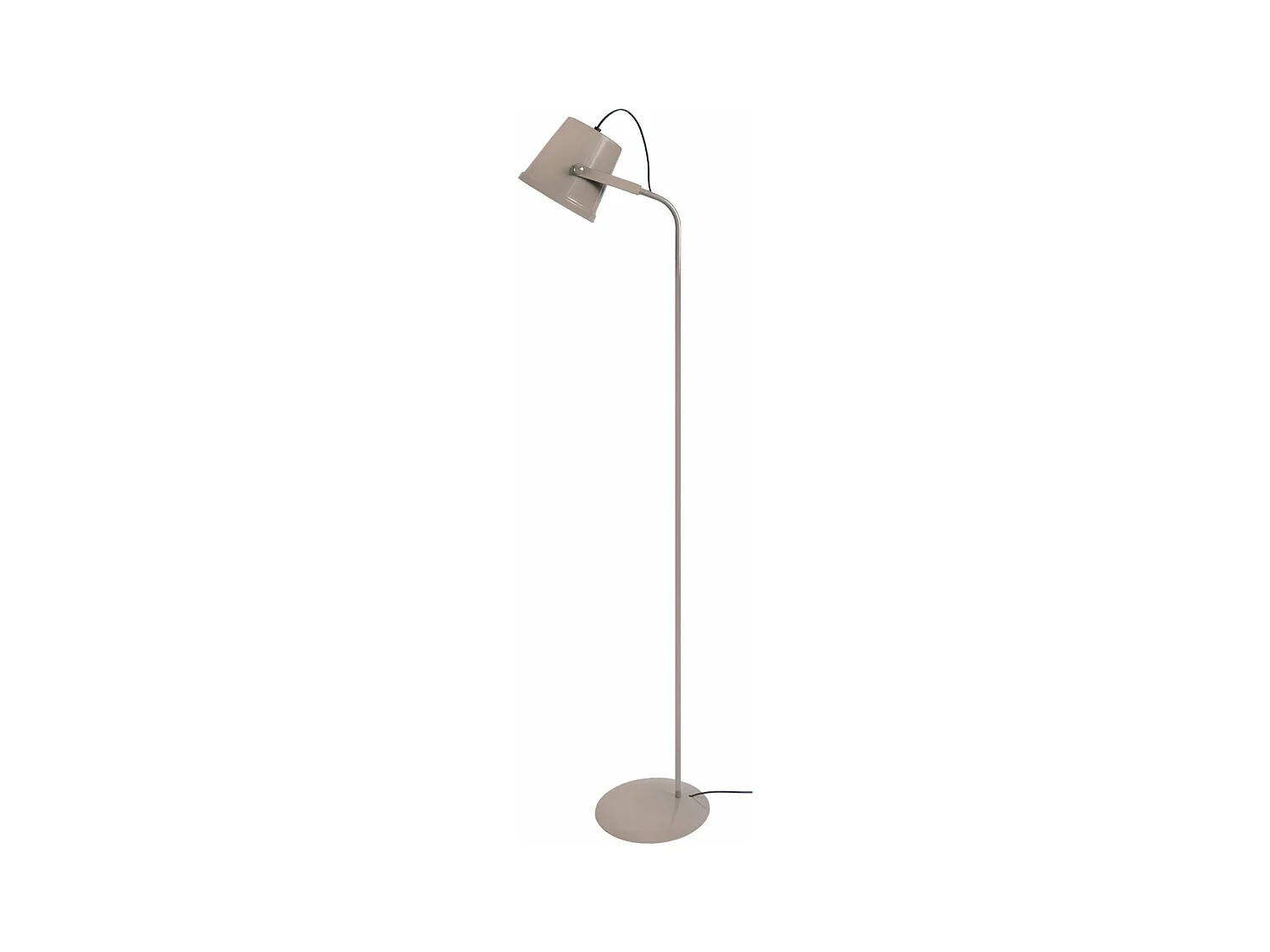 Lampadaire , articulé métal  taupe 150 cm.