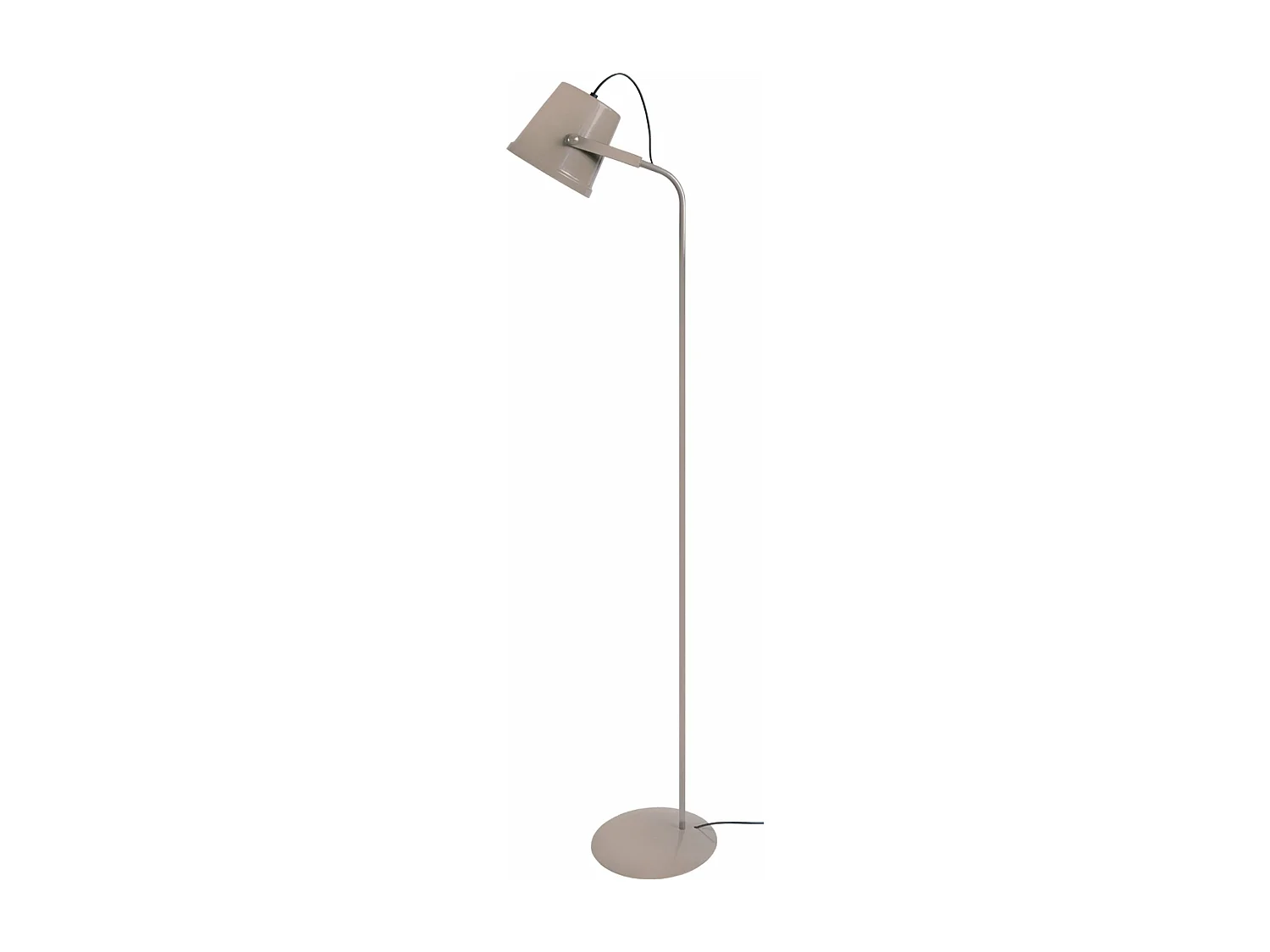 Lampadaire , articulé métal  taupe 150 cm.