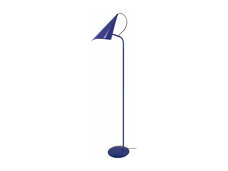 Lampadaire articulé, métal  bleu 150 cm.