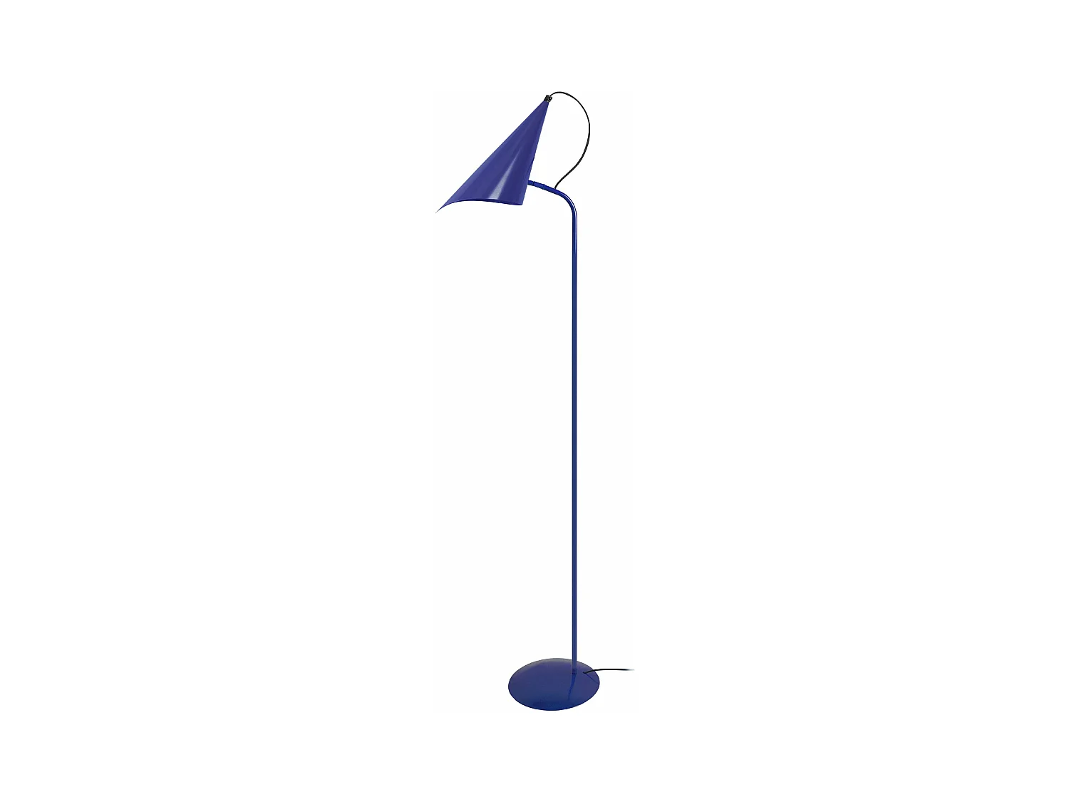 Lampadaire articulé, métal  bleu 150 cm.