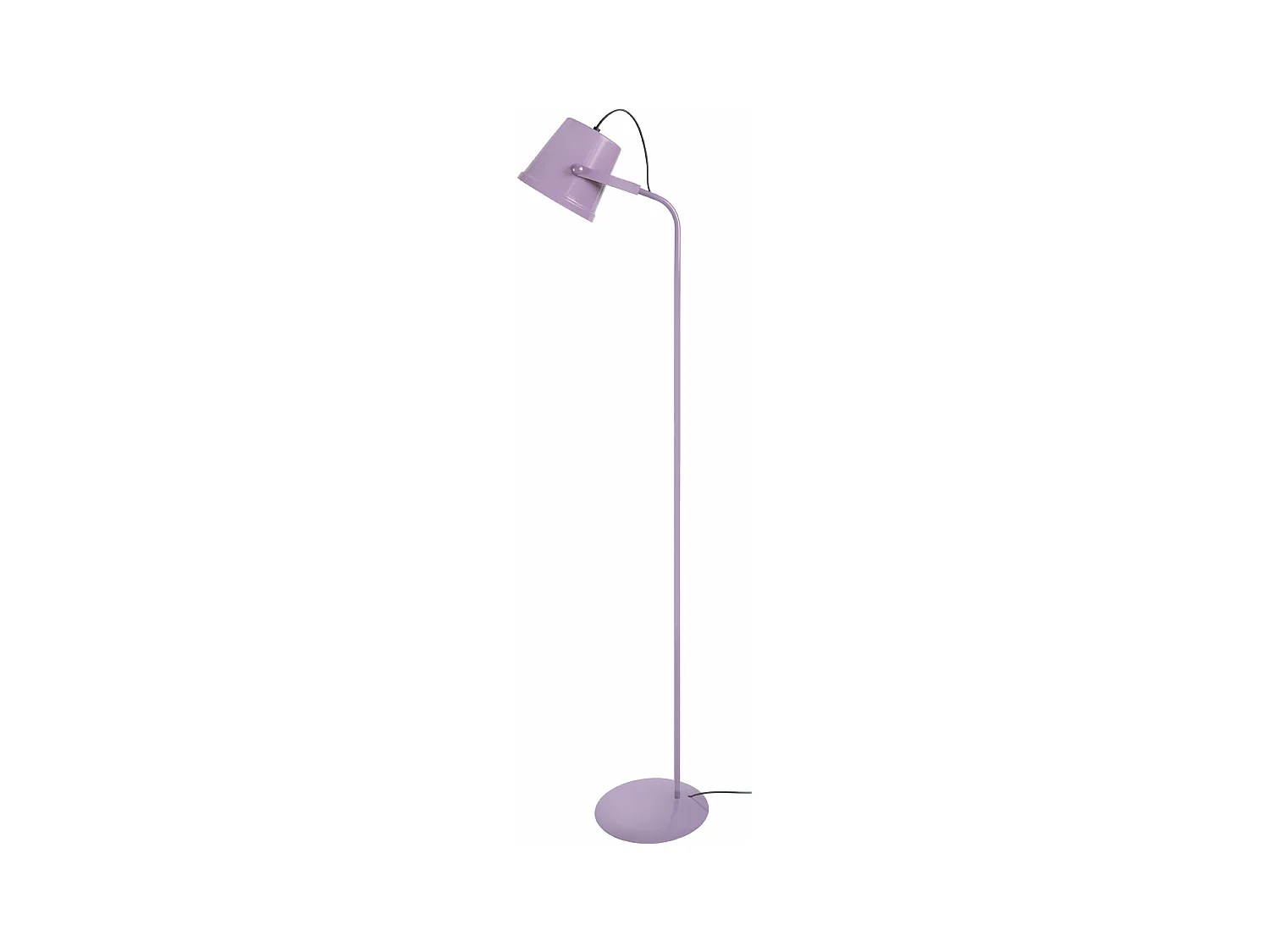 Lampadaire , articulé métal  mauve 150 cm.