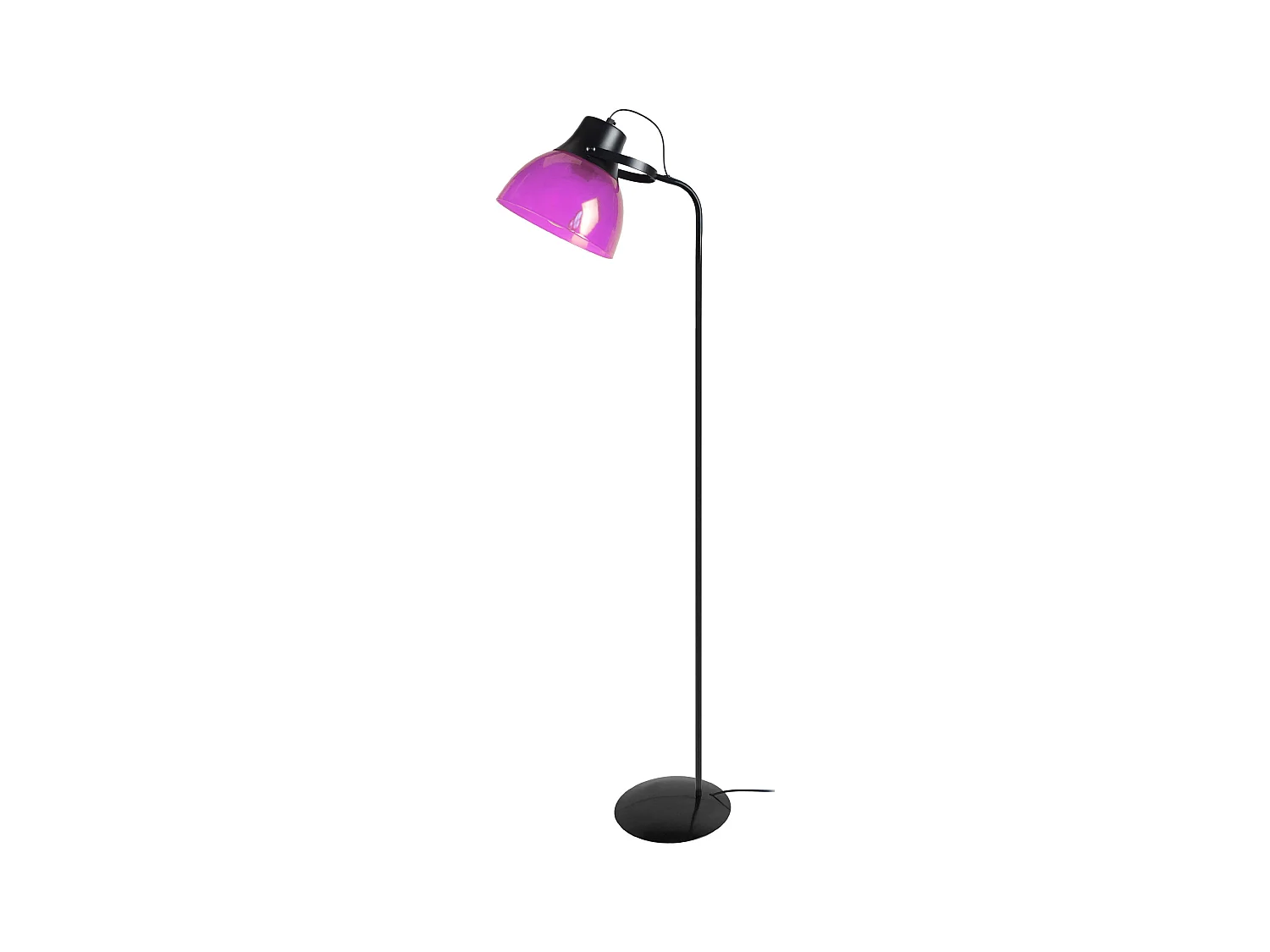 Lampadaire de Bureau TOSEL ,métal,Noir ,H150xD29x P29cm