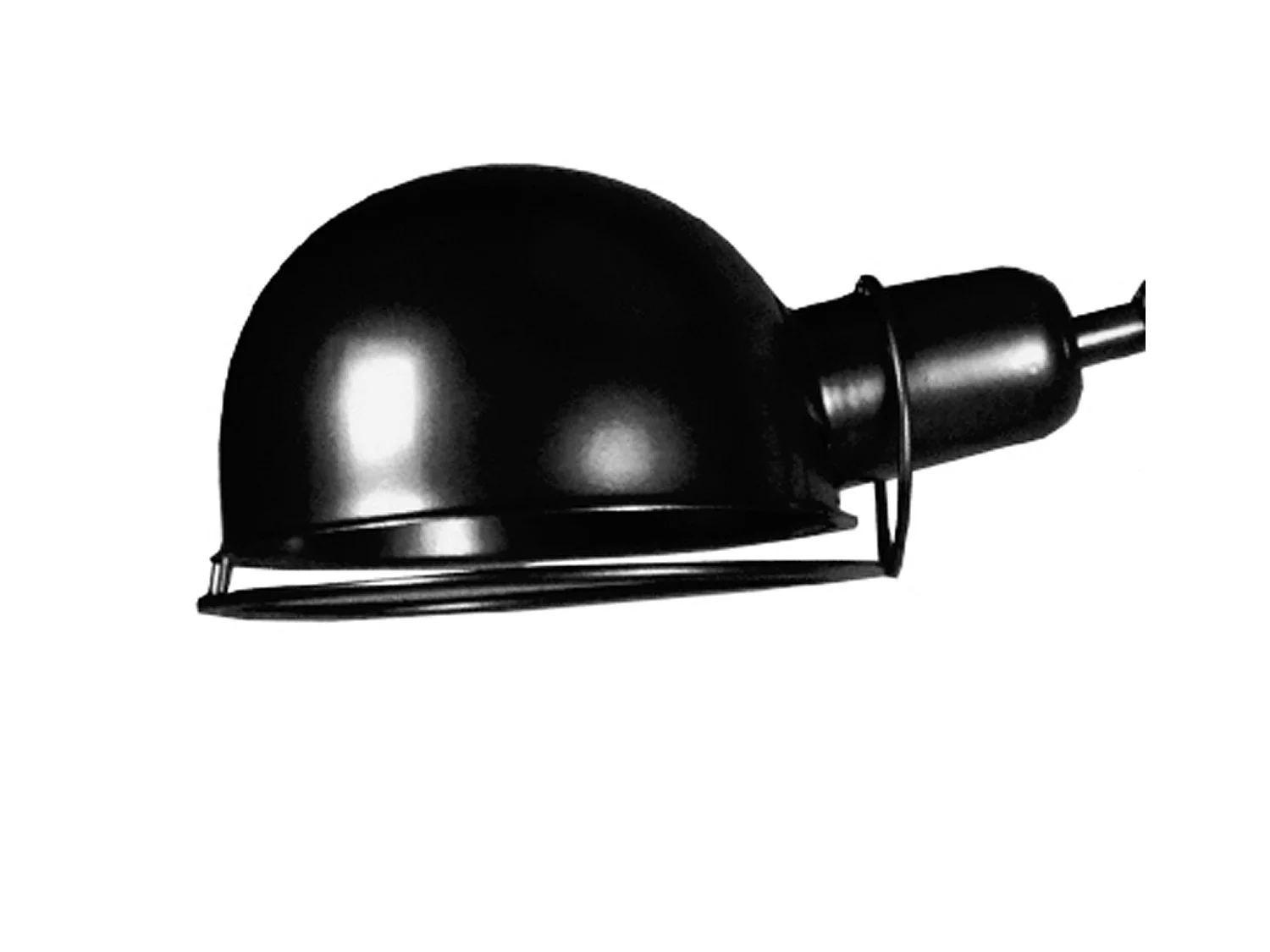 Lampada da terra  metallo arco articolato DUBLIN nero D78 cm