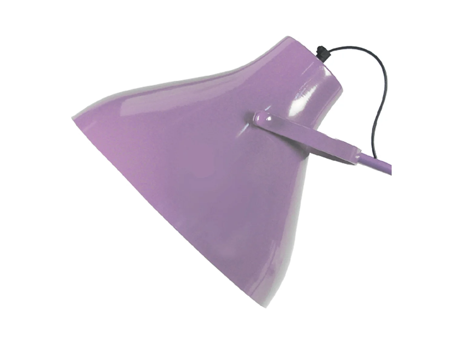 Lampada da terra metallo arco articolato TOSELIA color de malva D29,5 cm