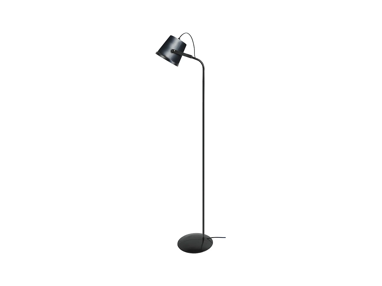 Lampadaire de Bureau TOSEL ,métal,Noir ,H 150xD40xP40cm
