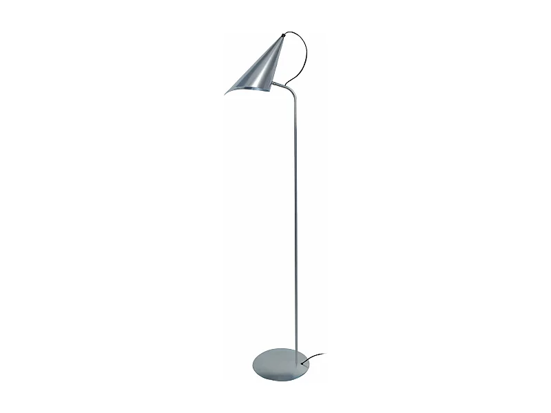 Lampadaire articulé, métal  aluminium 150 cm.
