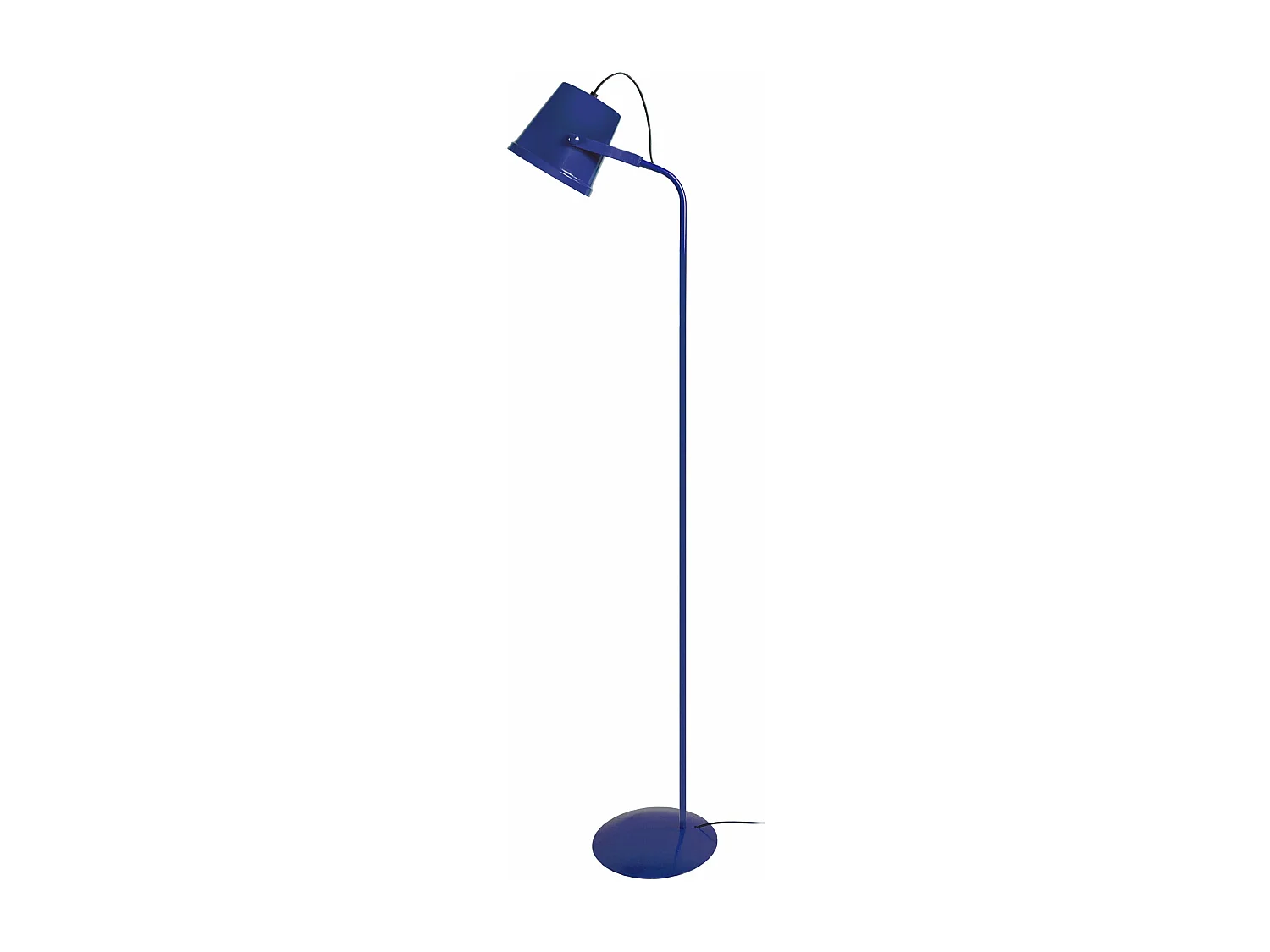 Lampadaire , articulé métal  bleu 150 cm.