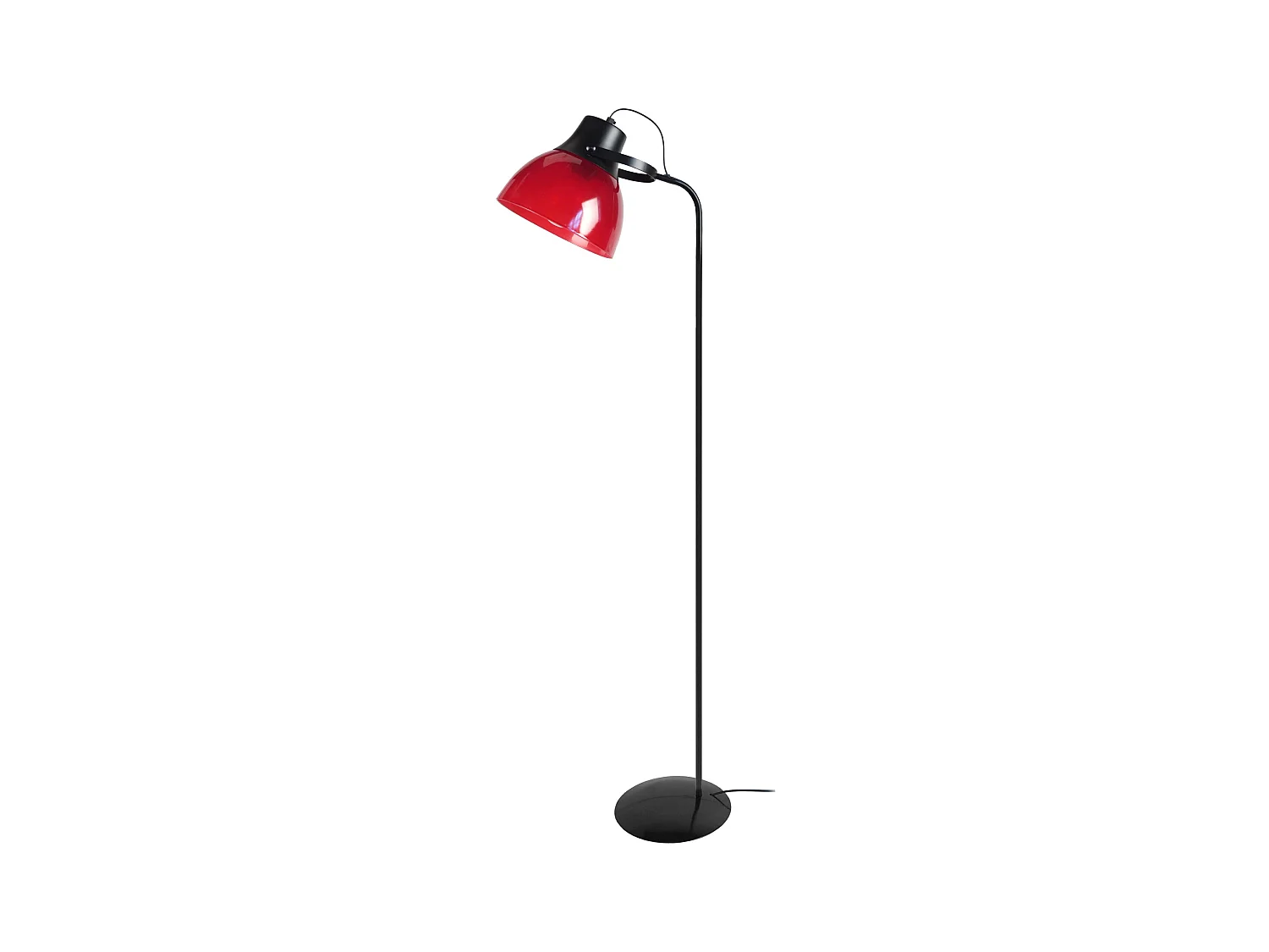 Lampadaire de Bureau TOSEL ,métal,Noir ,H150xD29xP29cm