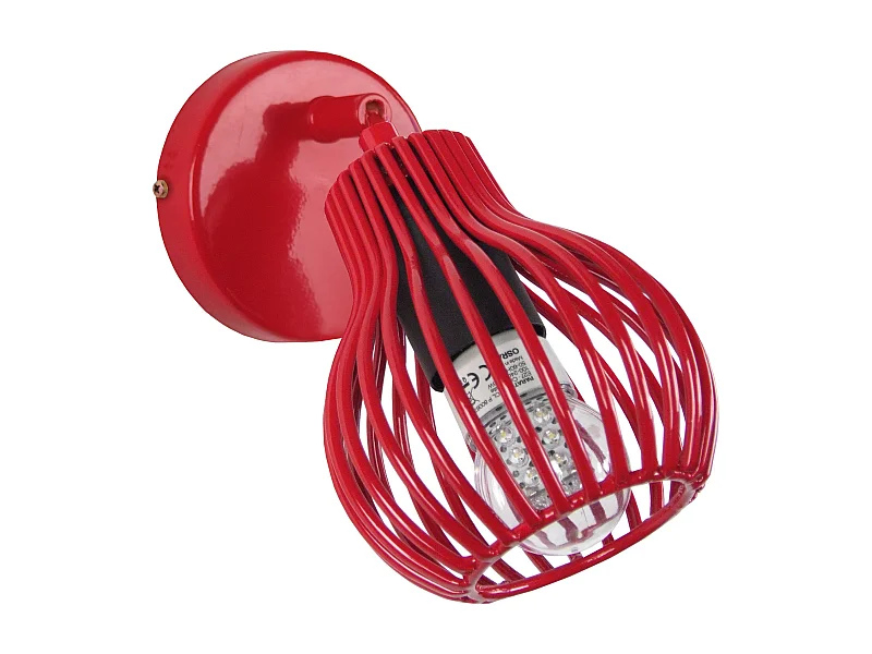 Aplique TOSEL ,metal,Rojo,A20xD11xP24cm