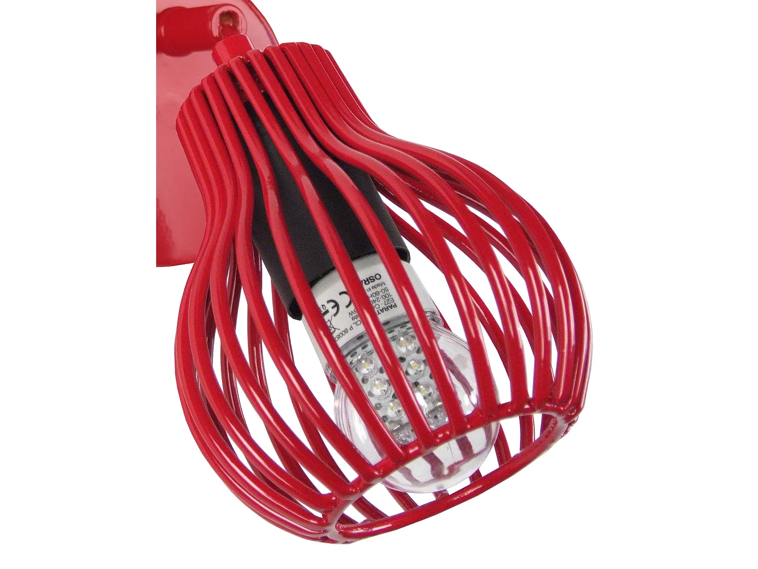 Aplique TOSEL ,metal,Rojo,A20xD11xP24cm