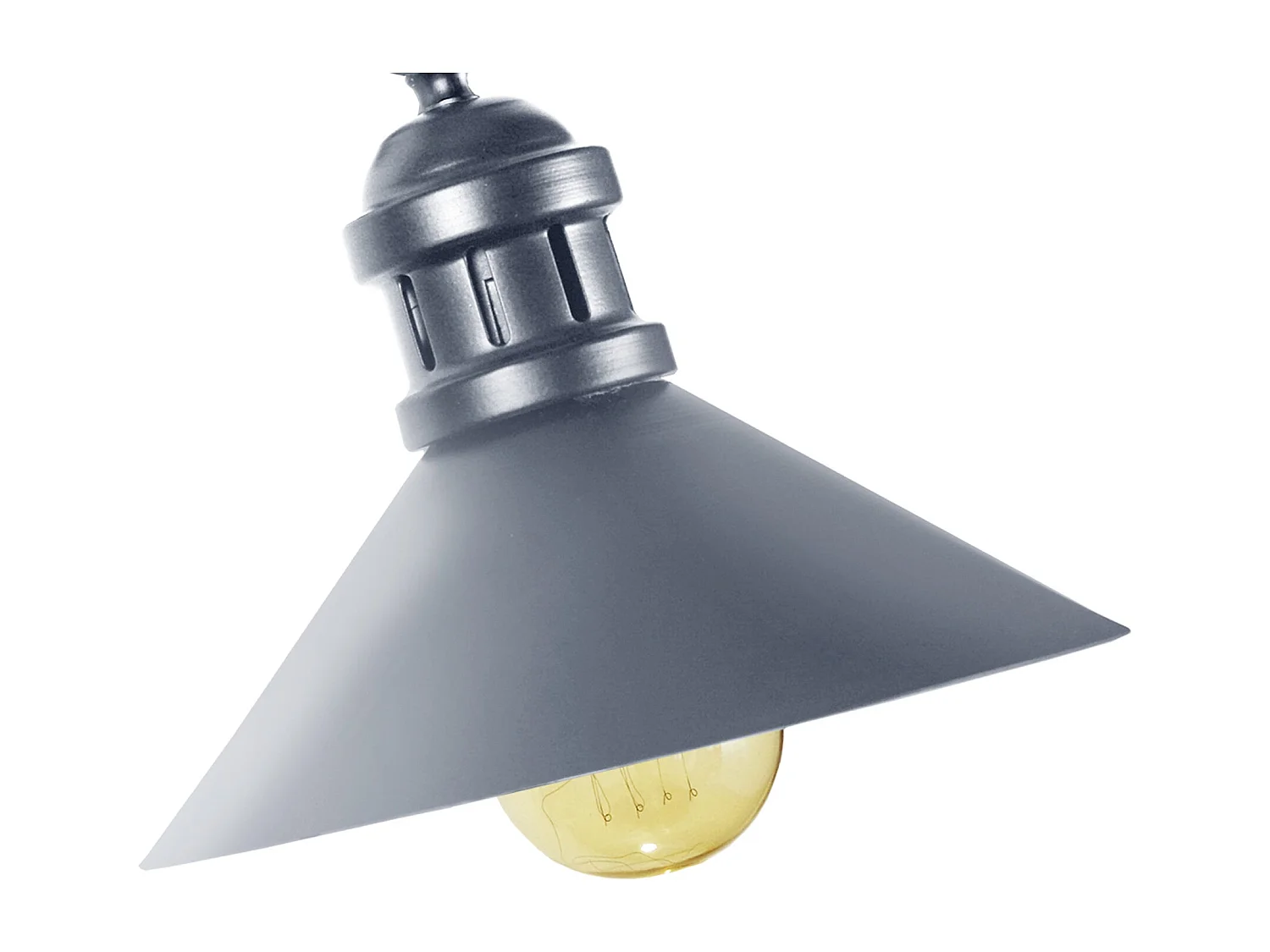 Aplique TOSEL OLDHAM B metal articulado cinza D40 x  H40  cm