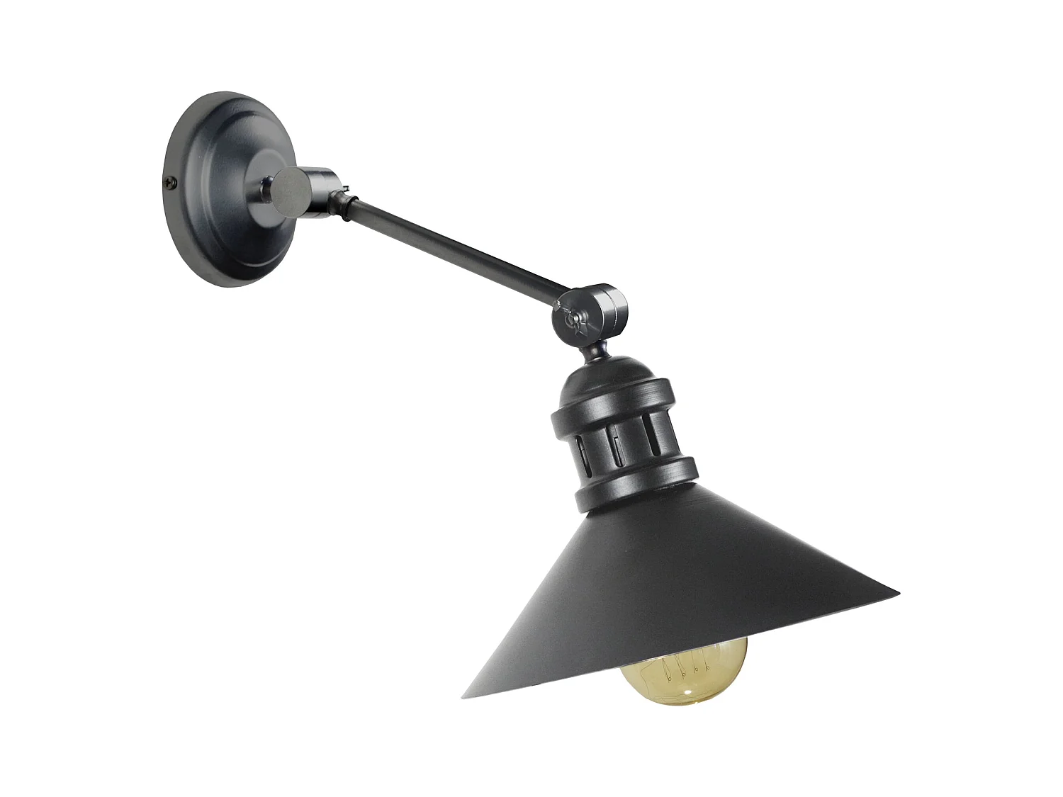 Aplique TOSEL ,metal,antracita,A40xD20xP40cm