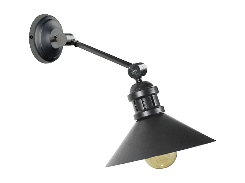 Applique TOSEL ,métal,anthracite,H40xD20xP40cm