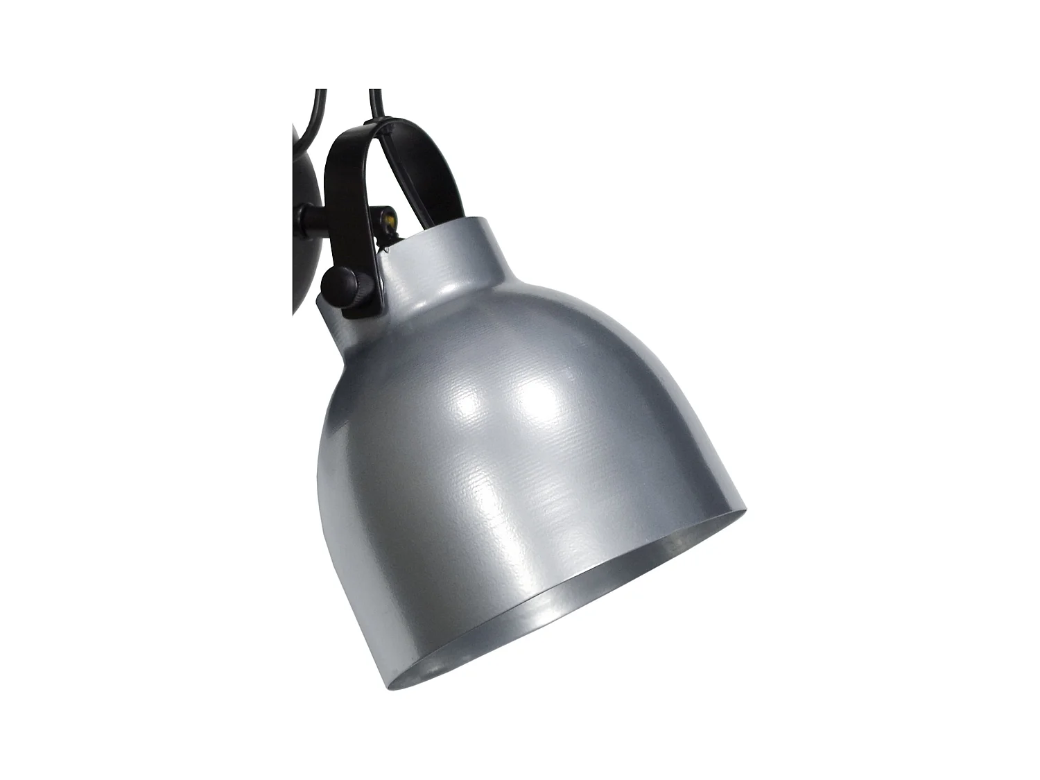 Aplique TOSEL CARLSON metal articulado cinza D15 x  H13  cm