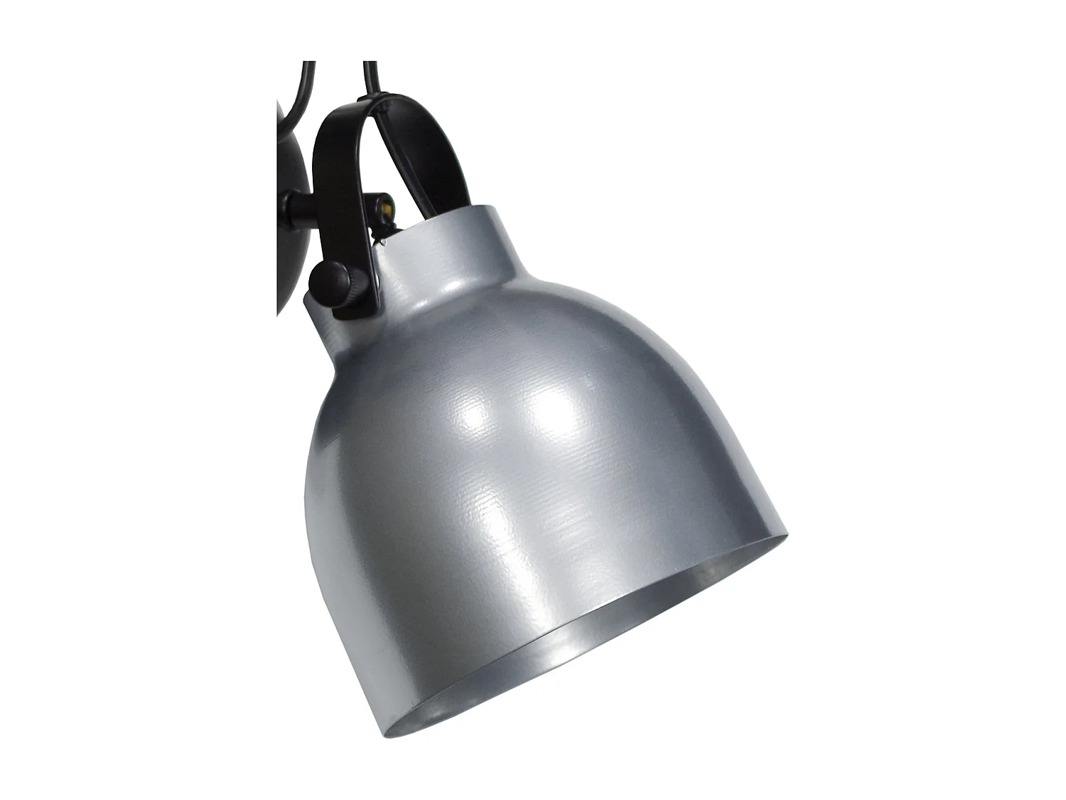 Aplique TOSEL CARLSON metal articulado cinza D15 x  H13  cm