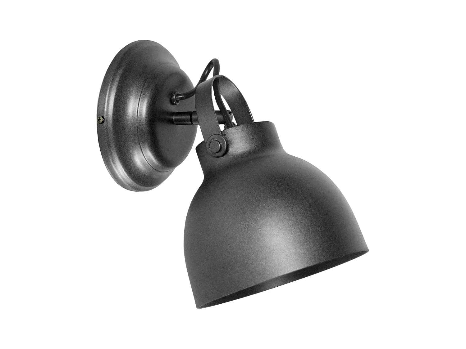 Aplique TOSEL ,metal,antracita,A13xD18xP15cm