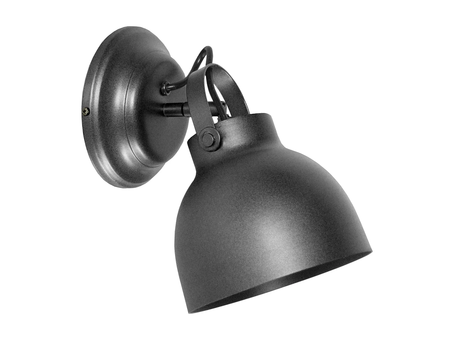 Aplique TOSEL ANDERSEN metal articulado antracite D15 x  H13  cm