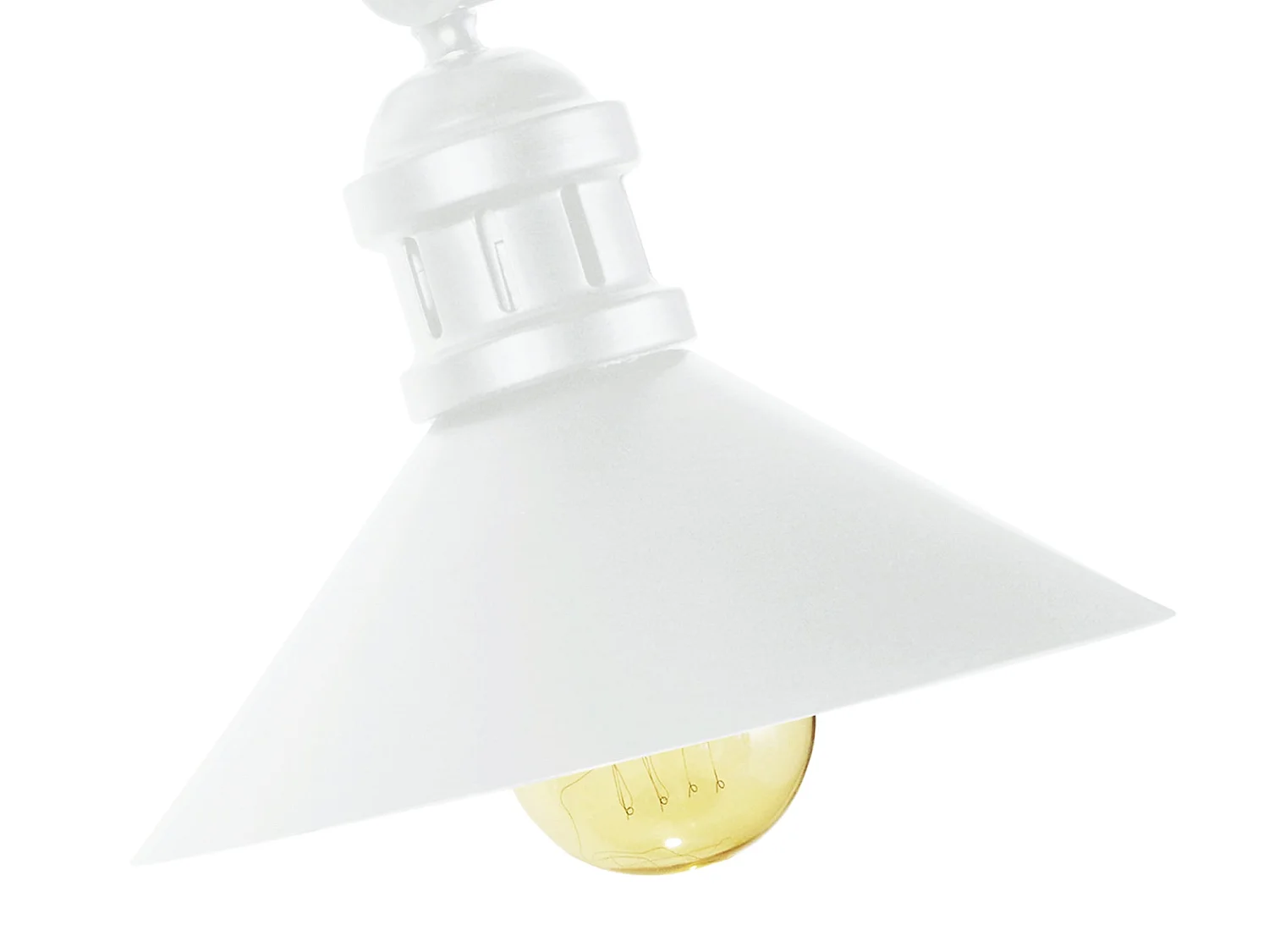 Lampada da parete  brazo articolato OLDHAM A bianco  D'24,5cm