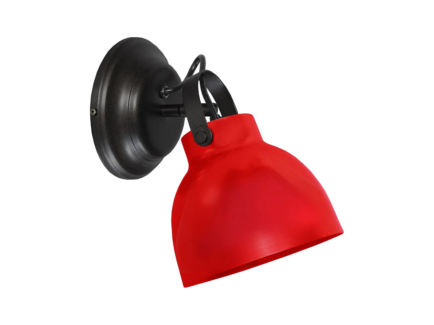 Aplique TOSEL CARLSON metal articulado vermelho D15 x  H13  cm