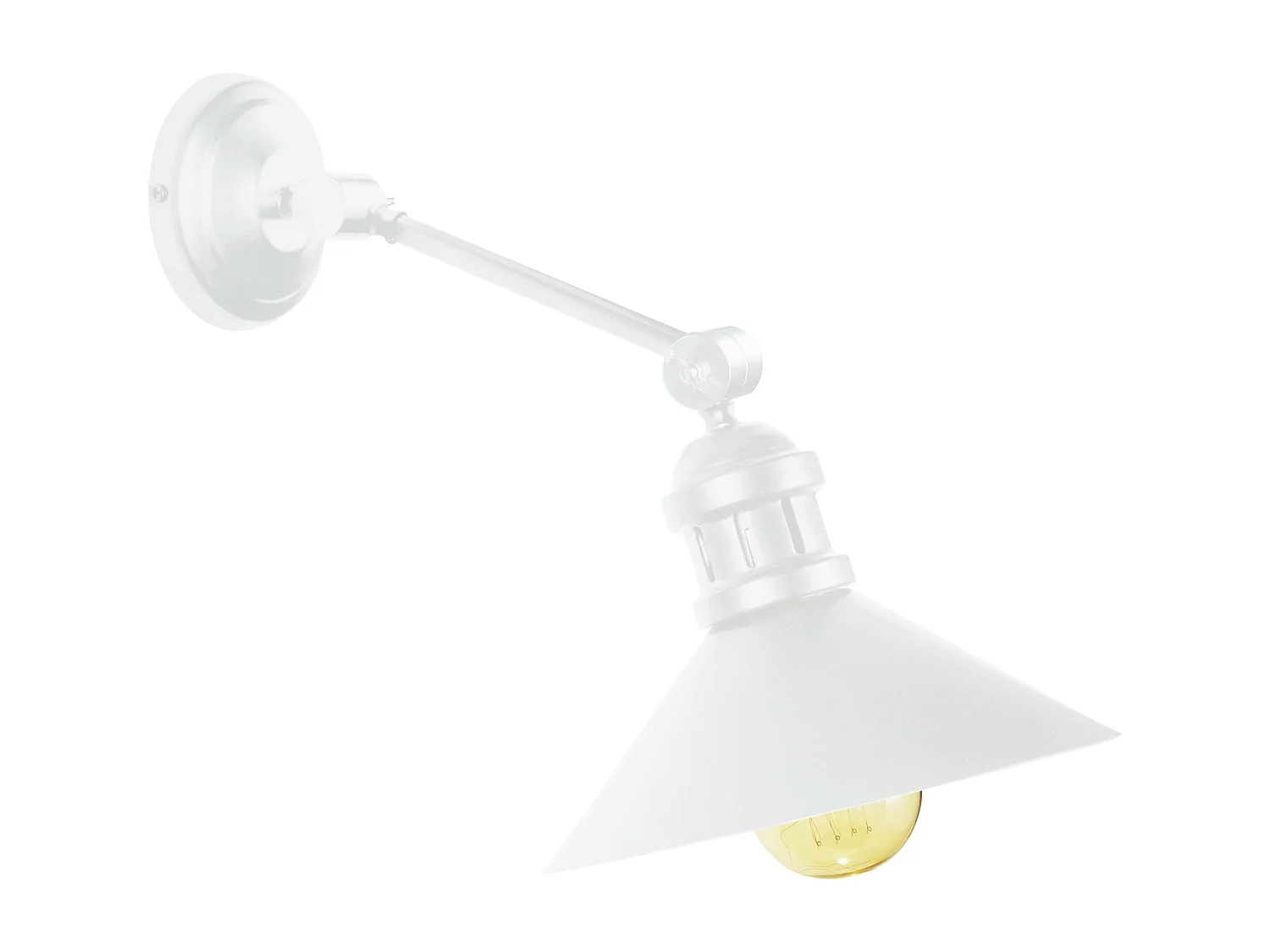 Aplique TOSEL ,metal,Blanco,A40xD20xP40cm