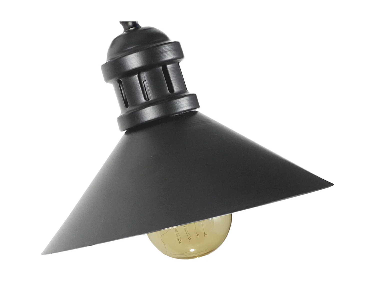 Aplique TOSEL OLDHAM A metal articulado antracite D37 x  H19  cm