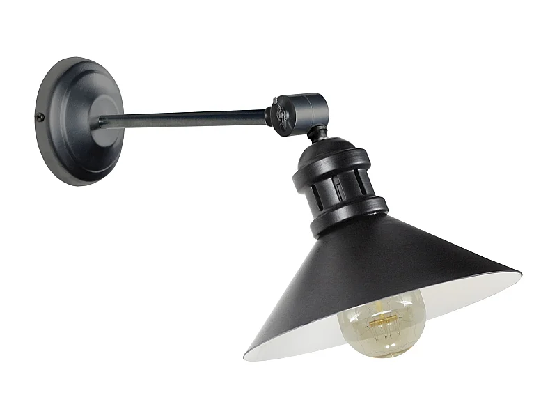 Applique TOSEL ,métal,anthracite,H19xD20xP37cm