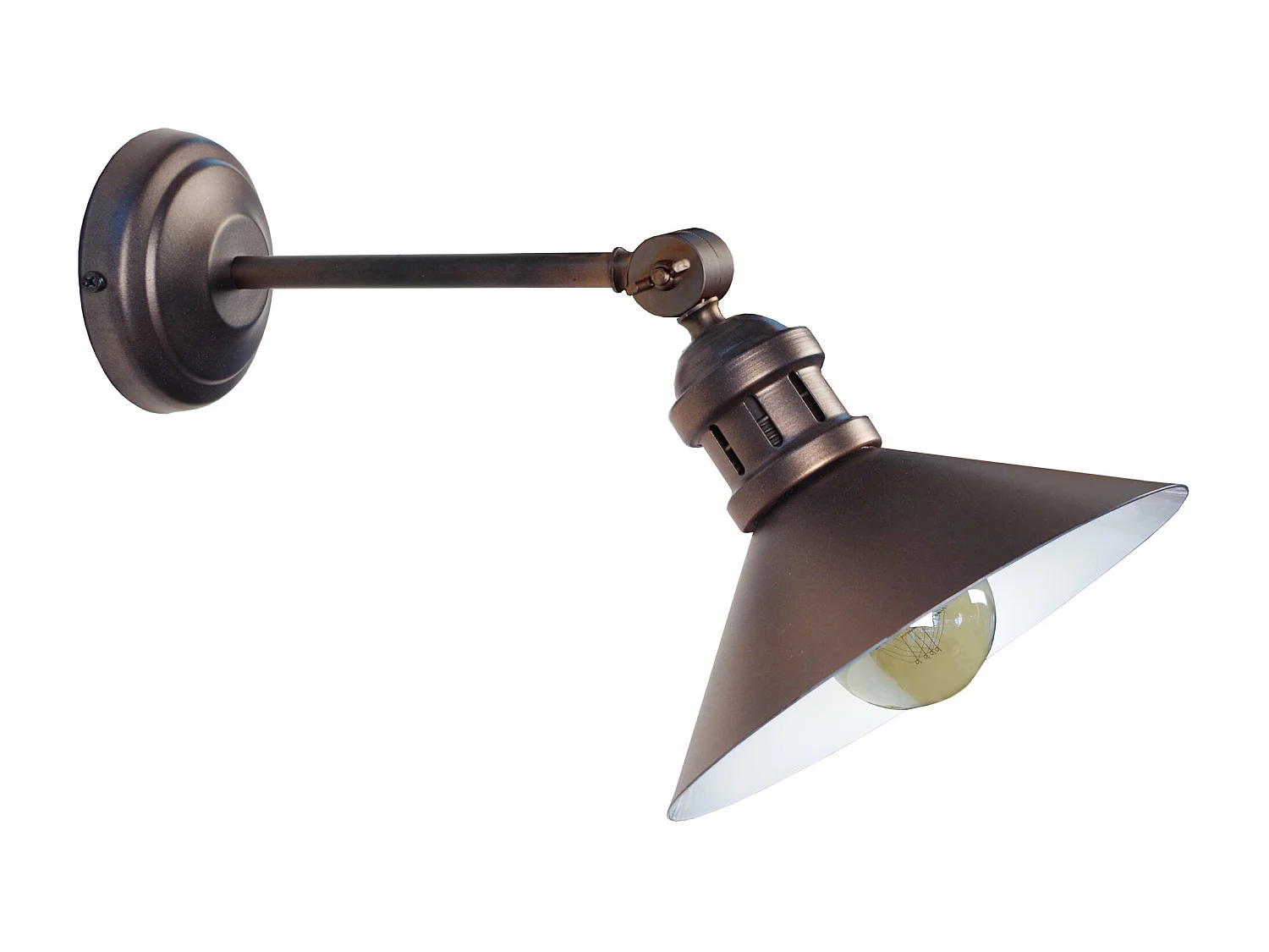 Aplique TOSEL OLDHAM A metal articulado bronze D37 x  H19  cm